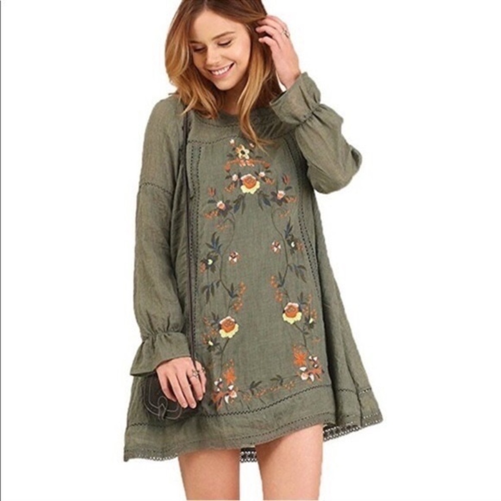 Umgee Boutique Embroidered Dress